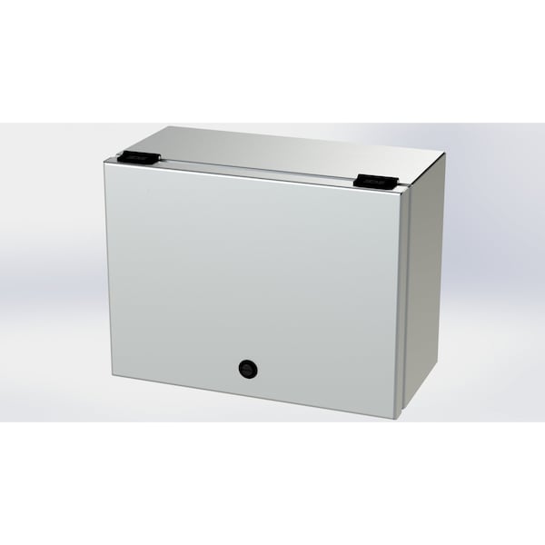 1/4 Turn Latch Electrical Enclosures, 9 in H, 6 in D, 12 in W, NEMA 3R, 4, 4X, 12, 13
